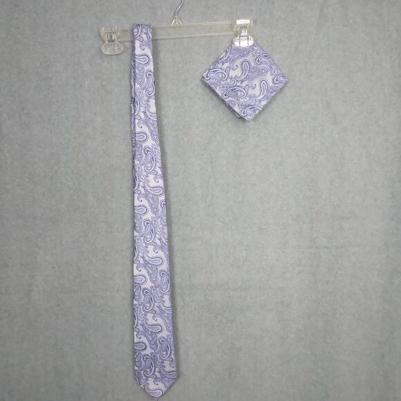 Brand Q | 3 Pc Satin Paisley Formal Vest, Tie & Hankie | Size M - Picture 5 of 11